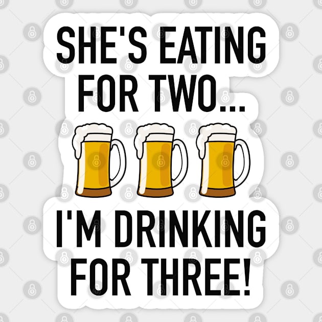 I'm Drinking For Three! Sticker by VectorPlanet